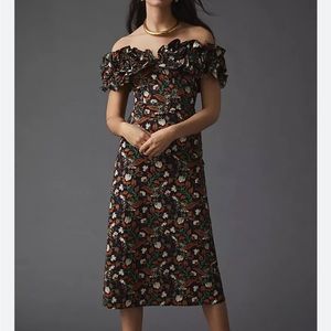 Anthropologie Let Me Be Floral Dress